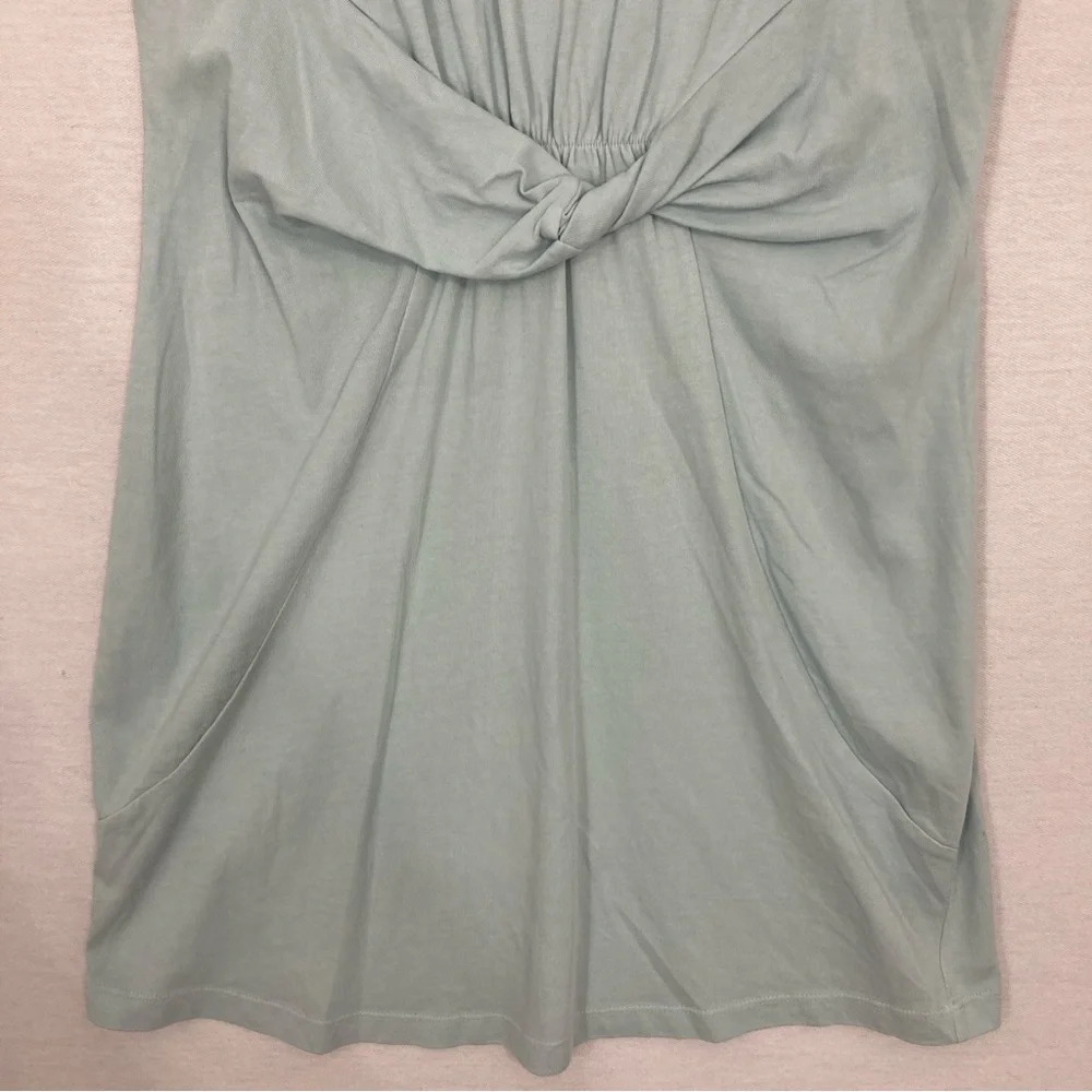 L*Space Blue Mint Stretch Sleeveless Twist Front Athleisure Mini Dress Large - Picture 7 of 12